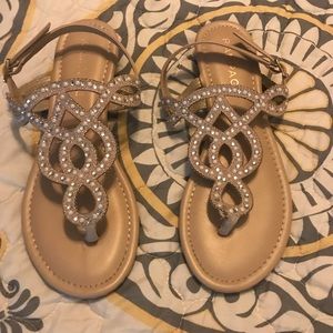 Last Chance*** Rampage rose gold sandals Sz 7.5
